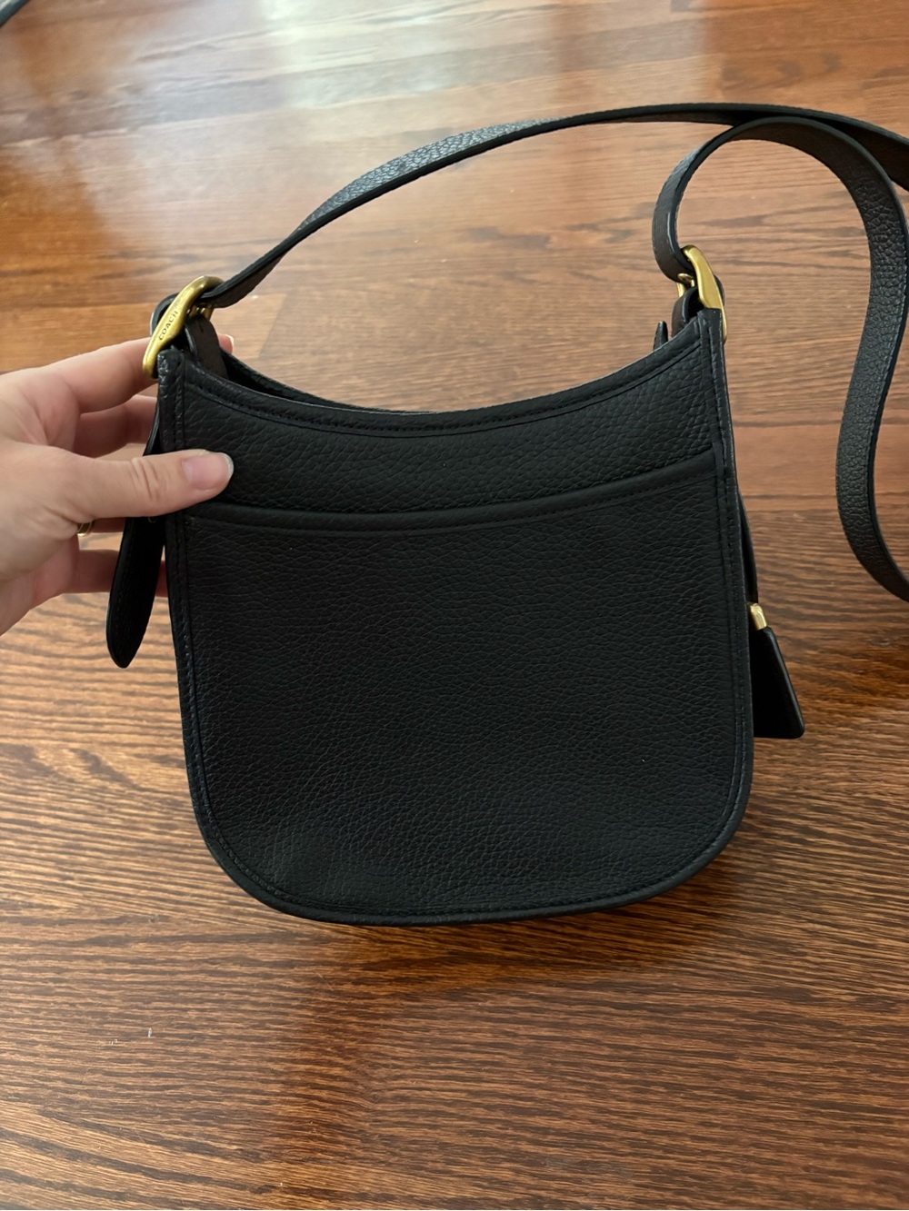 Coach Emery Crossbody Bag - Black with Gold Hardware - Picture 3 of 4